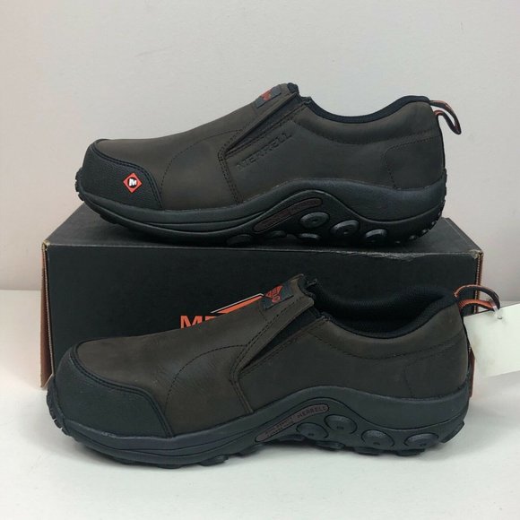 Merrell Jungle Moc CT Composite Toe Leather Work Shoe  Mens 9.5 Sneakers - Picture 2 of 11